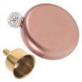 thumbnail image 2 of 2oz Stainless Steel Mini Hip Flask – With Built-in Funnel & Cigar Tube Design 2 of 4