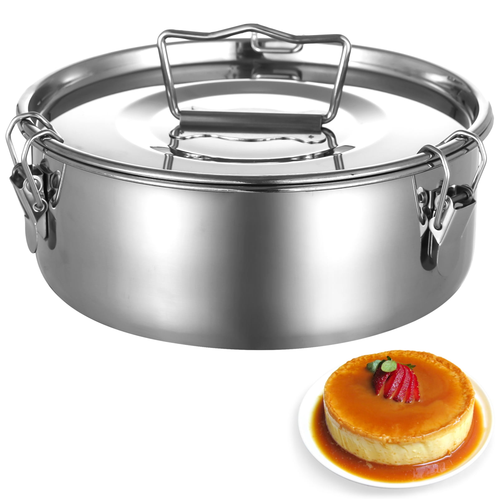 Stainless Steel Flan Mold, Stainless Steel Flanera for Instant Pot Mexican Design Flanera Flan Maker, Molde Para Flan for Steaming Foods