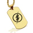 thumbnail image 1 of Stainless Steel Flash Dog Tag Pendant Necklace, 1 of 3