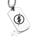thumbnail image 1 of Stainless Steel Flash Dog Tag Pendant Necklace, 1 of 3