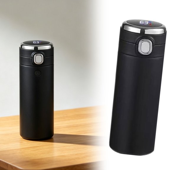 Stainless Steel Flask Vacuum Insulated Cup Drinking Bottle 350/420 Ml LED Screen Temperature Display Flask Water Bottle Perfect For Home Travel,kitchen drinking cups