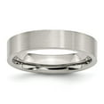 thumbnail image 1 of Stainless Steel Flat 5mm Brushed Band Ring - Size 10.5, 1 of 2