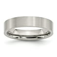 thumbnail image 1 of Stainless Steel Flat 5mm Brushed Band Size: 6; for Adults and Teens; for Women and Men, 1 of 6