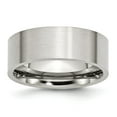 thumbnail image 1 of Stainless Steel Flat 8mm Brushed Band Size: 9; for Adults and Teens; for Women and Men, 1 of 6