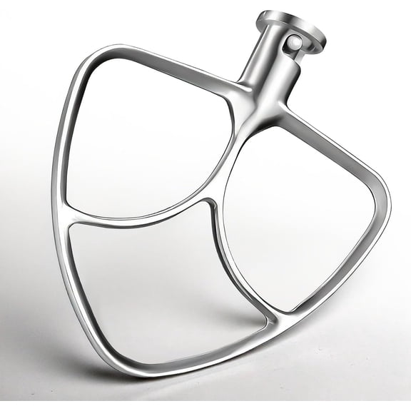 Stainless Steel Flat Beater for KitchenAid 4.5 & 5.0 Qt Tilt-Head Mixer, Paddle Attachment for K45SS, Dishwasher Kitchen Aid Paddle Replacement Attachment