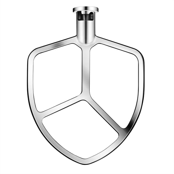 Stainless Steel Flat Beater for Kitchenaid 5/6 Qt Bowl-Lift Mixer K5SS KP26 | Dishwasher Safe, 18/8 Stainless Steel Paddle Attachments Fits for Kitchenaid Professional 5 Plus and 600 Seris Mixer