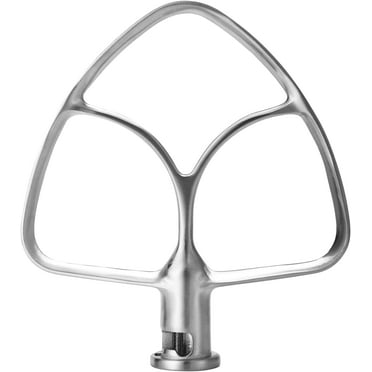 Stainless Steel Flat Beater for KitchenAid 4.5qt-5qt Tilt-Head Stand Mixer,Polished Paddle Attachment Replacement for Kitchen Aid Stand Mixers