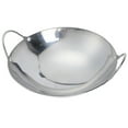 thumbnail image 1 of Stainless Steel Flat Bottom Wok Pan for Induction/Electric/Gas, 1 of 6
