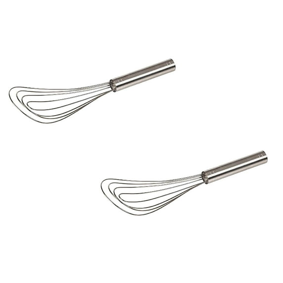 Stainless Steel Flat Mixer for Mixing, Beating, and Stirring Sauces, Mixing Of Ingredients, Durable Kitchen Tool Dishwashable Comfortable Grip 4/3/2/1PCS