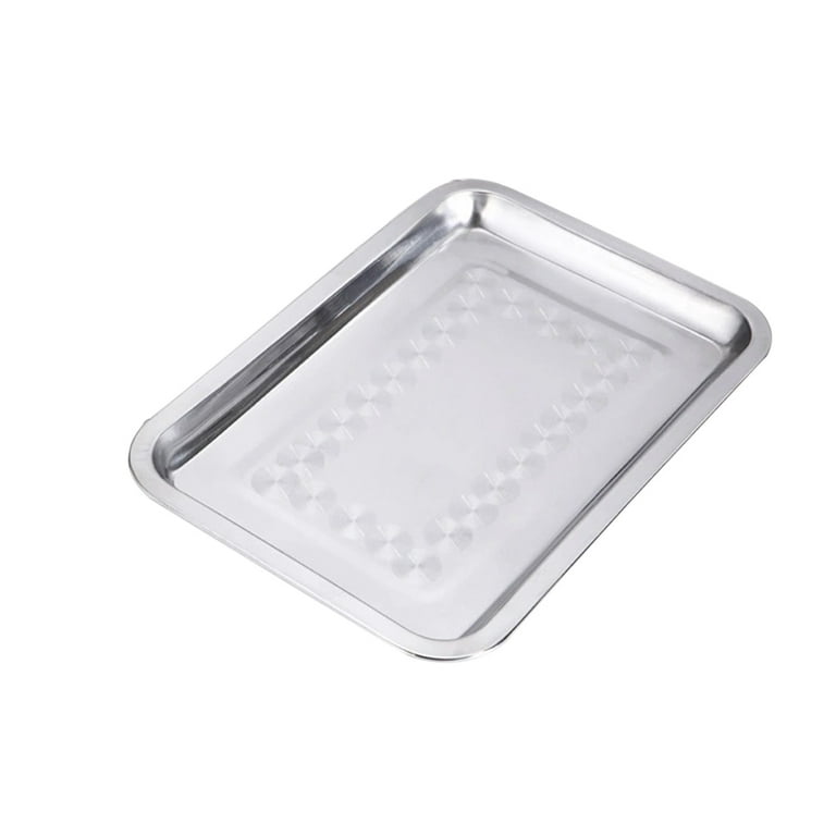 Stainless Steel Flat Toaster Oven Pan Tray Non Toxic And Healthy Cookie  Sheet & Baking Pan (random Style)