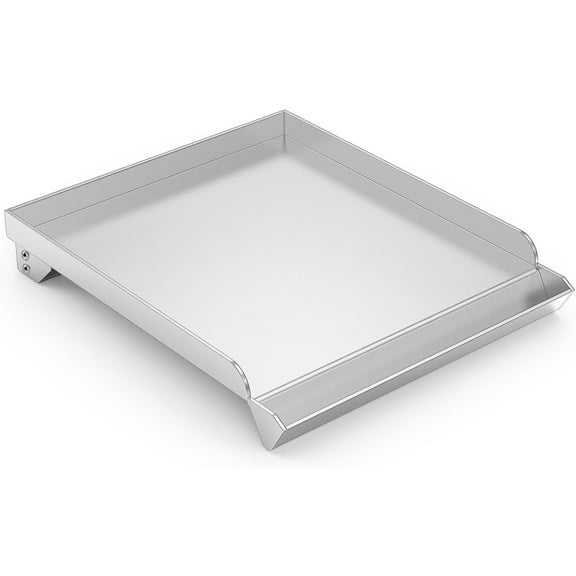Stainless Steel Flat Top Griddle for Gas Grill Side Burner, Universal Stove Top Griddle for Most Gas Grill Side Burner, 11 in. x 13 in.