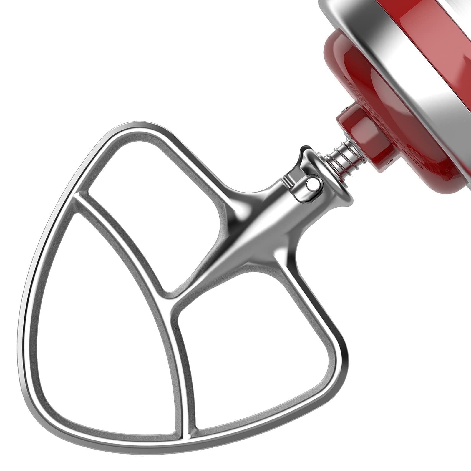 Flex Edge Schlägel Für KitchenAid Mixer – Mit Flexiblen Silikonkanten, Für 4,5/5 Quart Schüsseln, Metall-Konstruktion