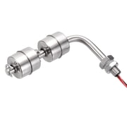 Stainless Steel Float Switch, 110mm Rod 110V DC 0.5A Horizontal Double Tank Liquid Level Controller for Pump/Alarm 1 Pcs