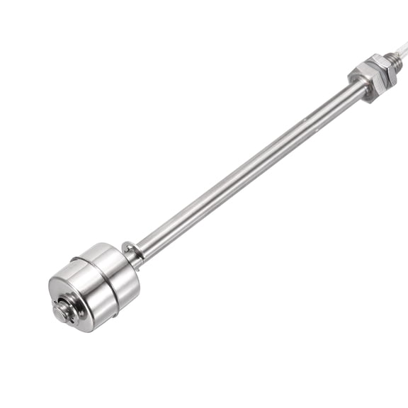 Stainless Steel Float Switch, 150mm Rod 110V DC 0.5A Vertical Single Tank Liquid Level Controller for Pump/Alarm 1 Pcs