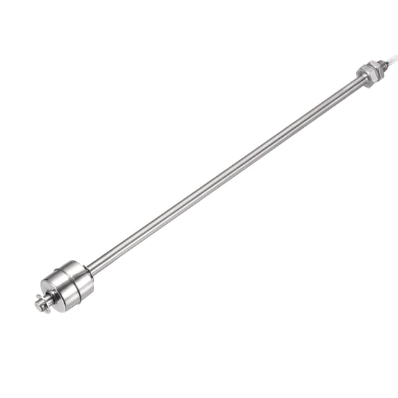 Stainless Steel Float Switch, 250mm Rod 110V DC 0.2A Vertical Single Tank Liquid Level Controller for Pump/Alarm 1 Pcs