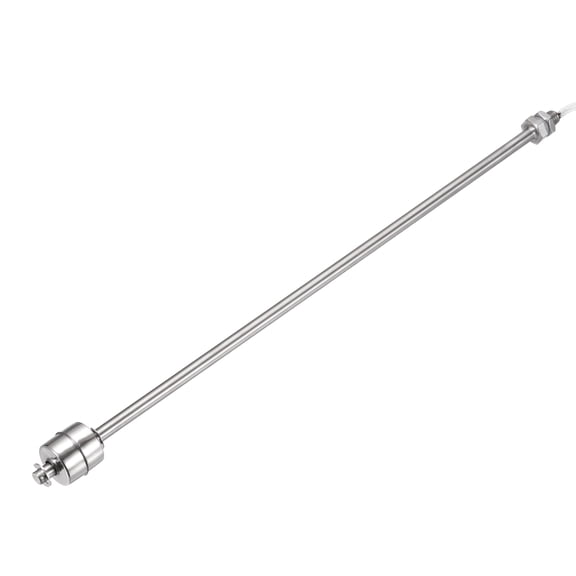 Stainless Steel Float Switch, 350mm Rod 110V DC 0.5A Vertical Single Tank Liquid Level Controller for Pump/Alarm 1 Pcs