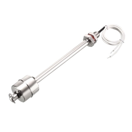 Stainless Steel Float Switch M10 195mm Fish Tank Vertical Water Level Sensor