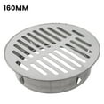 Stainless Steel Floor Drain 50Plugin Garden Outdoor Circular Rooftop