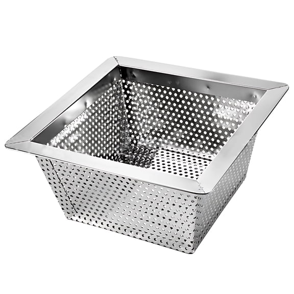 Stainless Steel Floor Drain Cover, Multi-Purpose Sink Strainer, 10.2x10.2 Inch, Odor and Insect Resistant, for Kitchen, Bathroom, Shower, Balcony