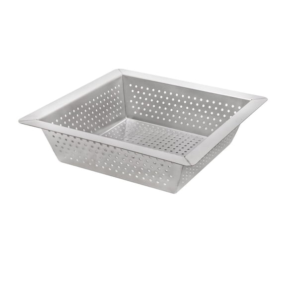 Stainless Steel Floor Sink Top Hang Basket Strainer Sink Drain Cover 10” x 10” x 2-1/2” for Kitchen, Restaurant, Bar, Buffet (2-1/2"H SS)