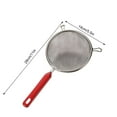 thumbnail image 1 of Stainless Steel Flour Sieve Double Ear Handheld for Baking Grade Fine Mesh Strainer 1 Piece Kitchen Baking Gadget, 1 of 2