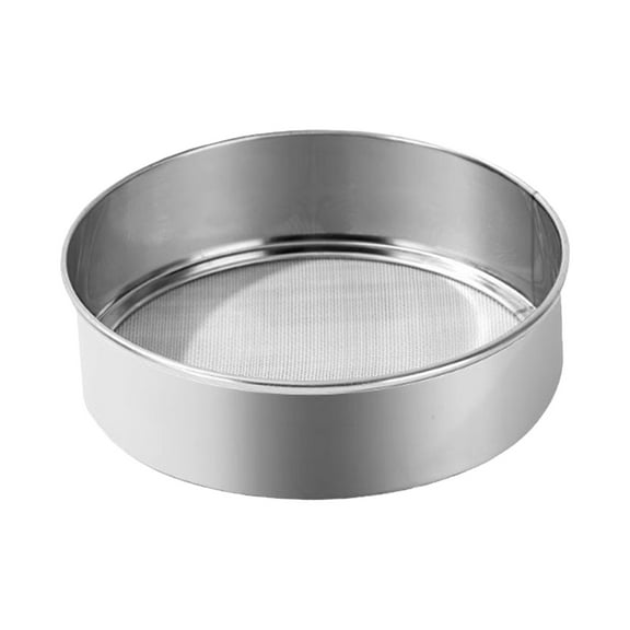 Stainless Steel Flour Sieve with Fine Mesh – Durable Baking Mesh for Sifting Flour, Powdered Cocoa & Dry Ingredients – Easy to Clean & Store Kitchen Tool