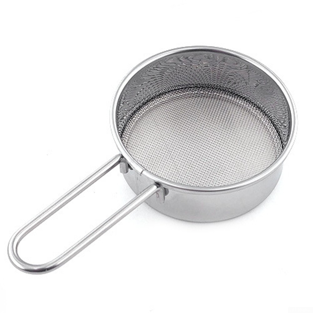 Stainless Steel Flour Sieve HandHeld Mesh Screen Filter Baking Sifter