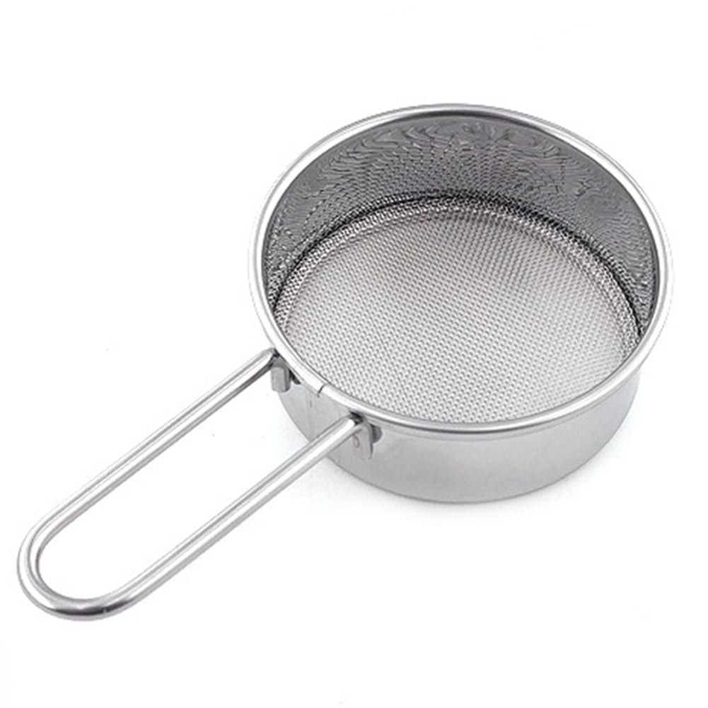 Stainless Steel Flour Sieve Hand-Held Mesh Screen Filter Baking Sifter ...