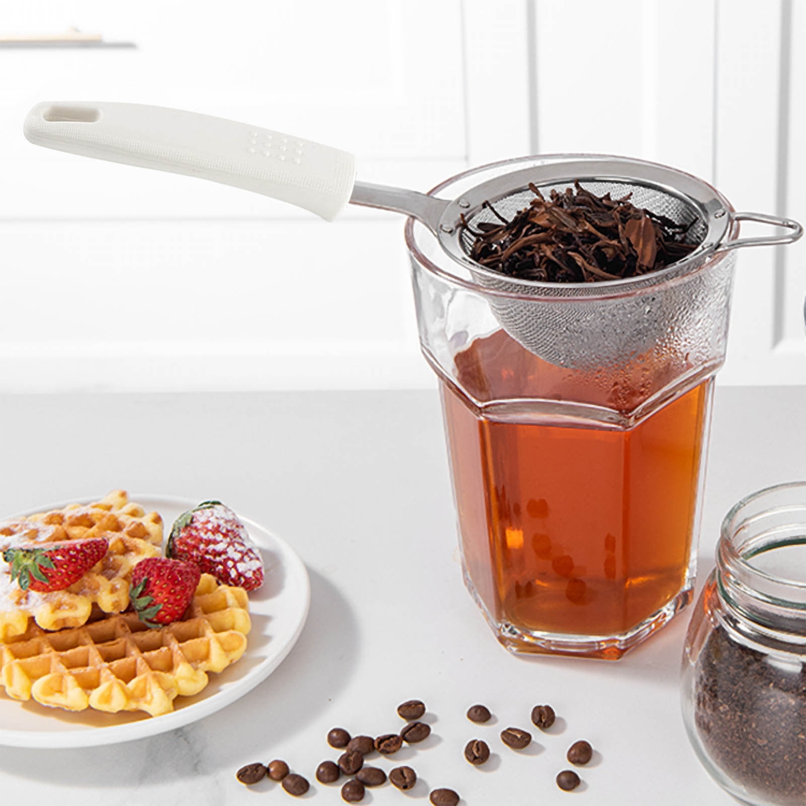 Stainless Steel Flour Sieve Handheld Household Double Layer Mesh Filter