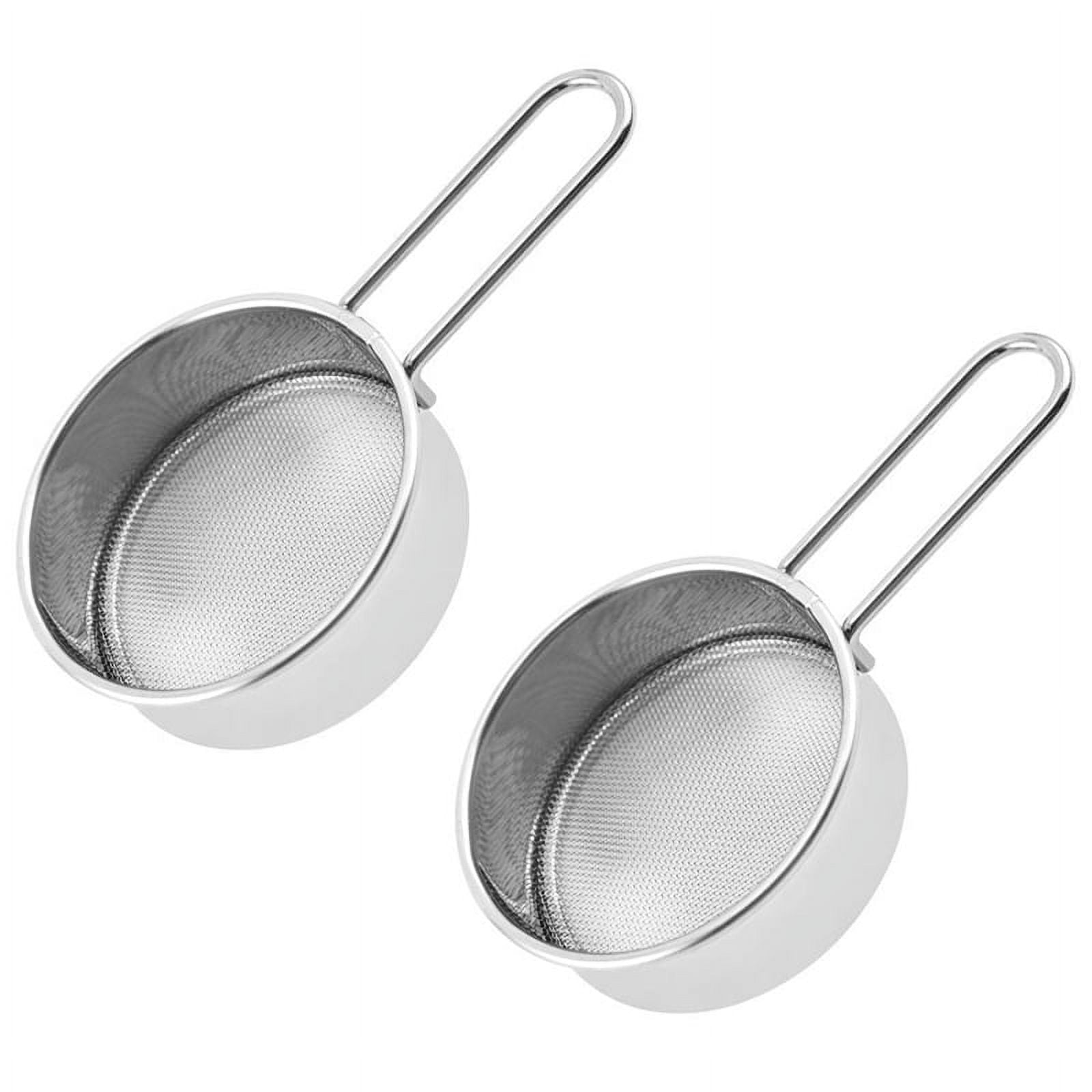 Stainless Steel Flour Sieve Handheld Small Sieve Household Kitchen Mesh