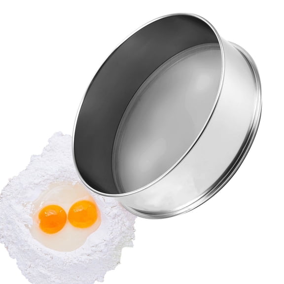Stainless Steel Flour Sifter 80 Mesh - Fine Mesh Sieve for Baking, Cake Making, Kitchen Strainer, Durable 304 Stainless Steel Sieves
