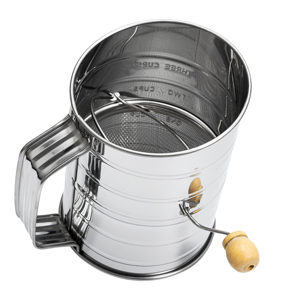 Stainless Steel Flour Sifter Flour Sifter Sieve Handoperated Flour