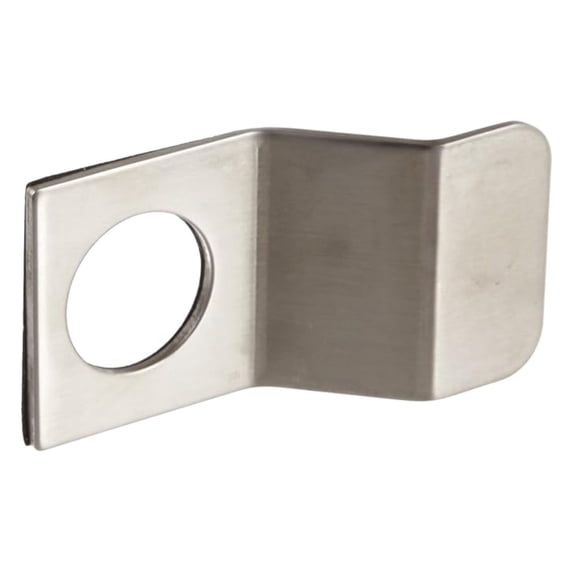 Stainless Steel Flush Pull - 2 Inch Cylinder Lock Pull, 3-3/4" Height, 1/8" Thick, 1-3/16" Hole - Door Hardware