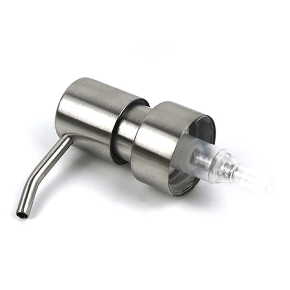 Stainless Steel Foaming Soap Dispenser Pump Head, Liquid Hand Soap Replacement Foam Nozzle Press Bottle Pump Replacement Part