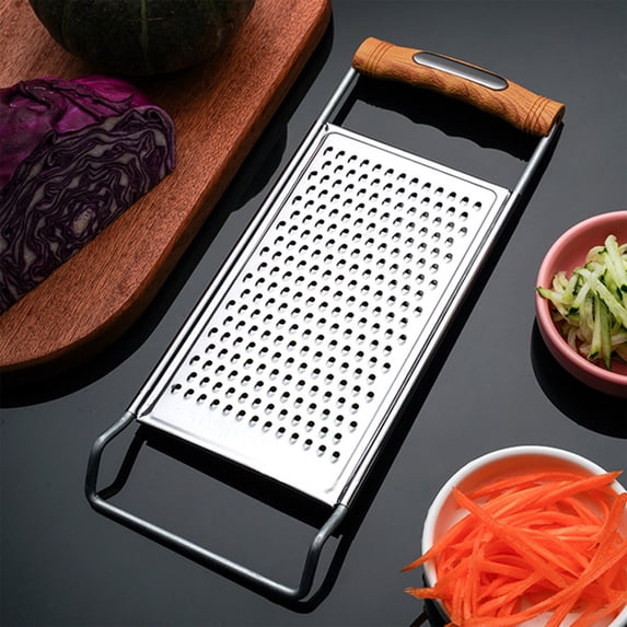 Stainless Steel Foldable Box Grater with Double Sided Blades for Cheese, Potatoes, Vegetables and Zesting – Ergonomic Kitchen Tool for Home Cooking