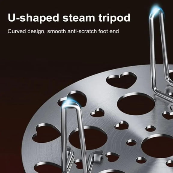Stainless Steel Foldable Steamer Rack Trivet Egg Boiling Basket Pot Holder Vegetable Plate