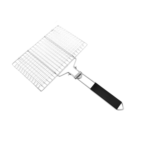 Stainless Steel Folding Barbecue Grill Net For Outdoor Cooking Lightweight And Easy Disassembly Portable Grilling Mesh For Vegetables And Skewers O Grill Portable Grill Cover Ventilation Grill Hood Z