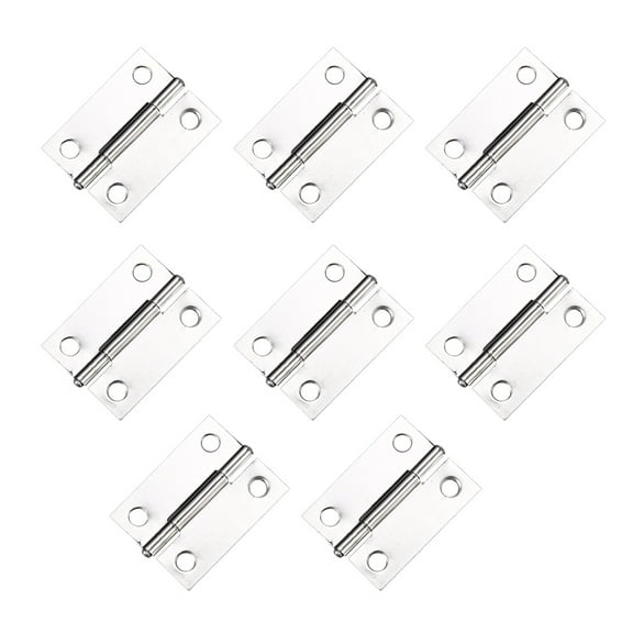 Stainless Steel Folding Butt Hinges Home Furniture Hardware Door Hinge Small Hinges for Wooden Boxes Lid Jewelry Box Crafts,【1.5 inches】 36*27*0.8,F65824