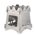 thumbnail image 1 of Stainless Steel Folding Firewood Stove Portable Outdoor Camping Equipment for Hiking and Backpacking Adventures with Efficient Burning System, 1 of 9