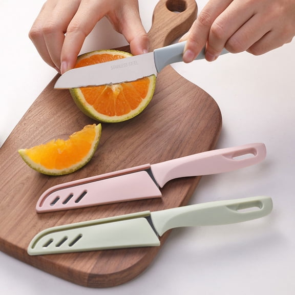 Stainless Steel Folding Fruit Knife, 1 Pack Portable Paring Knife for Fruit Peeling, Vegetable Cutting and Kitchen Prep