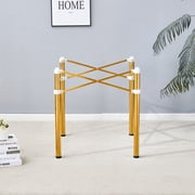 Stainless Steel Folding Table Frame,Multifunctional Folding Table Bases for Space-Saving,Golden