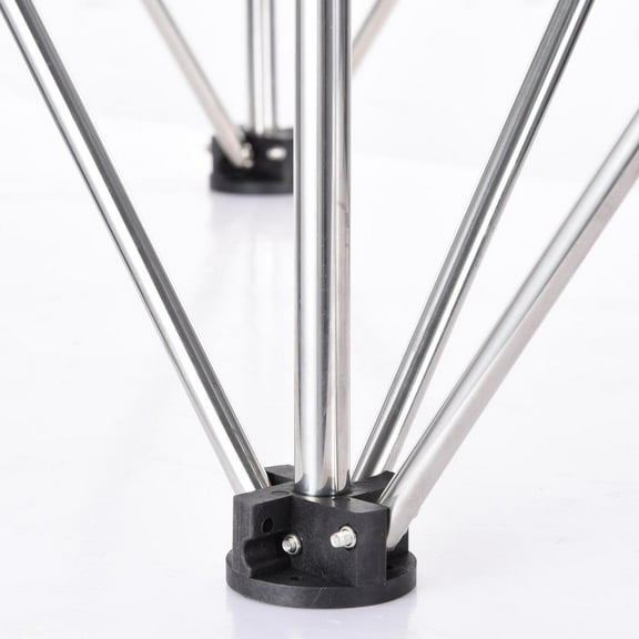 Stainless Steel Folding Workbench - 1500kg Load Capacity, 15-Leg Portable Work Table for Heavy-Duty Woodworking & Professional Use