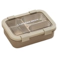 thumbnail image 1 of Stainless Steel Food Box, Aetherz Reusable 3 Compartment Lunch Box Container with Lids Divided Food Storage Containers for Work, Picnic, Home, Travel (720Ml), 1 of 4
