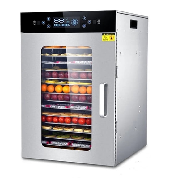 Stainless Steel Food Dehydrator 16-Tray Digital Jerky Maker