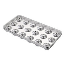 Stainless Steel Food Grade Round Ice Ball Tray Spheres Oval Ice Cube Mold Maker with Lid for Party Cocktail Whiskey Tool