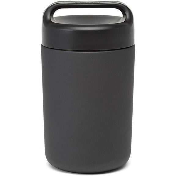 Stainless Steel Food Jar, Double Wall Vacuum Sealed Insulated Food Storage Container with Carry Handle Lid, 16-Ounce, Gray