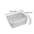 thumbnail image 1 of Stainless Steel Food Prep Container with Lid for Refrigerator Oven Use Stackable Rectangular Pan, 1 of 4