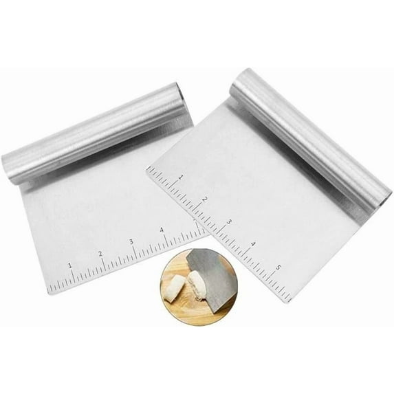 Stainless Steel Food Scraper And Chopper Large Griddle Spatula Kitchen Tool