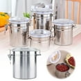 Stainless Steel Food Sealing Canister Organizer Milk Powder Coffee Tea