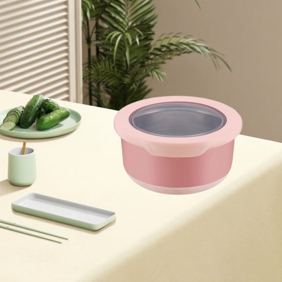 Aff*ordable！Stainless Steel Food Storage Bowl with airtight sealing lid and space-saving stackable design, Meal Prep Container for fridge, freezer, and kitchen cabinet storage.